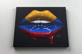 Venezuela Lips Canvas Print - Giovannie's Originals
