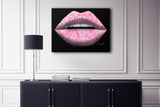 Pink Rose Lips Canvas Print - Giovannie's Originals