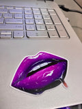 Phlox Purple Lips Stickers - Giovannie's Originals