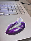 Smoking Purple Lips Stickers - Giovannie's Originals