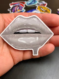 White Lips Stickers - Giovannie's Originals