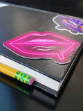 Pink Neon Lips Stickers - Giovannie's Originals