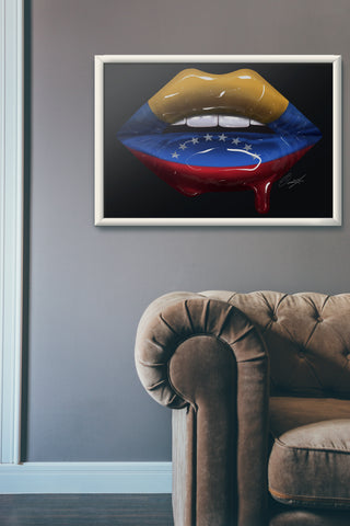 Venezuela Lips Print - Giovannie's Originals