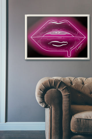 Pink Neon Lips - Giovannie's Originals