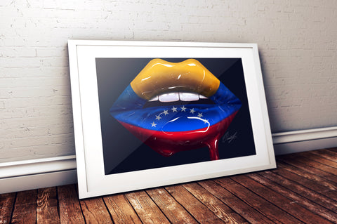 Venezuela Lips Print - Giovannie's Originals