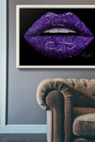 Purple Rose Lips Print - Giovannie's Originals