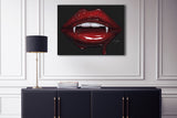 Vampire Lips Canvas Print - Giovannie's Originals
