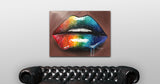 Original Rainbow Lips Painting - Giovannie's Originals