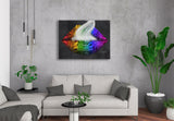 Rainbow Cannabis Lips Canvas Print - Giovannie's Originals