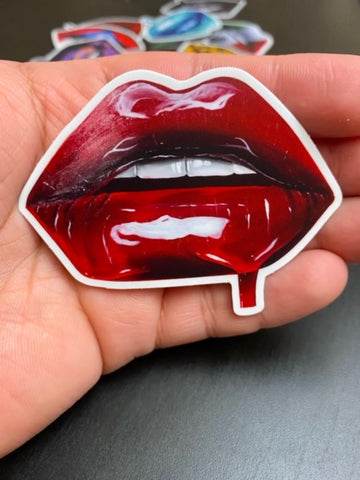 Red Lips Stickers - Giovannie's Originals