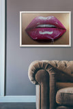 Glossy Pink lips Painting Print - Giovannie's Originals