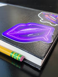 Purple Neon Lips Stickers - Giovannie's Originals