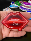 Red Neon Lips Stickers - Giovannie's Originals