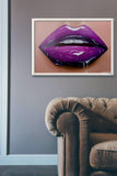 Phlox Purple Glossy Lips Print - Giovannie's Originals