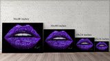Purple Rose Lips Canvas Print - Giovannie's Originals